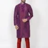 Purple Colour Brocade Fabric Party Wear Kurta Pajama. -Riwaayat Store prc2088