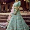 Green Colour Georgette Fabric Indian Designer Lehenga Choli. -Riwaayat Store prc2108