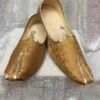 Golden Colour Wedding Mojari For Groom. -Riwaayat Store prc2173
