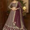 Maroon Colour Wedding Lehenga Choli In Crepe Fabric. -Riwaayat Store prc2453