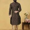 Brown Colour Dupion Silk Men's Kurta Pajama. -Riwaayat Store prc2640