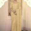 Yellow Colour Chiffon Saree. -Riwaayat Store prc2746