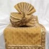 Golden Colour Silk Fabric Groom Sherwani Turban. -Riwaayat Store prc3520