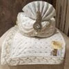 Off White Colour Silk Fabric Men's Wedding Turban. -Riwaayat Store prc3545