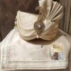 Cream Colour Silk Fabric Groom Wedding Turban.