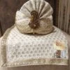Off White Colour Silk Fabric Men's Groom Turban. -Riwaayat Store prc3553