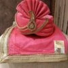 Pink Colour Silk Fabric Mens Wedding Turban. -Riwaayat Store prc3556