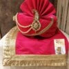 Rani Pink Colour Silk Fabric Groom Wedding Turban. -Riwaayat Store prc3558