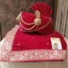 Rani Pink Colour Silk Fabric Groom Sherwani Turban. -Riwaayat Store prc3570