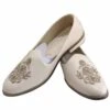 Off White Colour Leather Groom Shoes. -Riwaayat Store prc3574