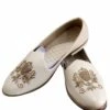 Off White Colour Mens Wedding Shoes In Leather,Rexine Fabric -Riwaayat Store prc3579