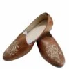 Brown Colour Rexine Mens Mojari Shoes. -Riwaayat Store prc3585