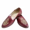 Purple Colour Rexine Fabric Mens Mojari Shoes. -Riwaayat Store prc3588