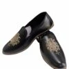 Black Colour Leather Fabric Mens Groom Shoes. -Riwaayat Store prc3591