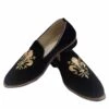 Black Colour Velvet Fabric Mens Wedding Shoes. -Riwaayat Store prc3592