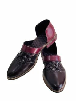 Brown Colour Sandals Style Mens Wedding Shoes In Leather Fabric.