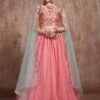Pink Colour Wedding Lehenga Choli In Net Fabric. -Riwaayat Store prc3770