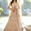 Crepe Fabric Designer Lehenga Choli Peach Colour. -Riwaayat Store prc3894