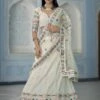 White Colour Georgette Fabric Women Lehenga Choli. -Riwaayat Store prc3911