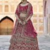 Pink Colour Velvet Fabric Women Lehenga Choli. -Riwaayat Store prc3955