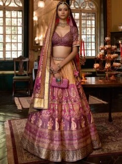 Pink Designer Lehenga With Embellished Choli