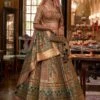 Green Silk Lehenga Choli With Dupatta -Riwaayat Store rrc 1167