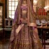 Purple Silk Traditional Lehanga With Dupatta -Riwaayat Store rrc 1173